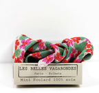 French Silk Scarf Capucine Fuchsia