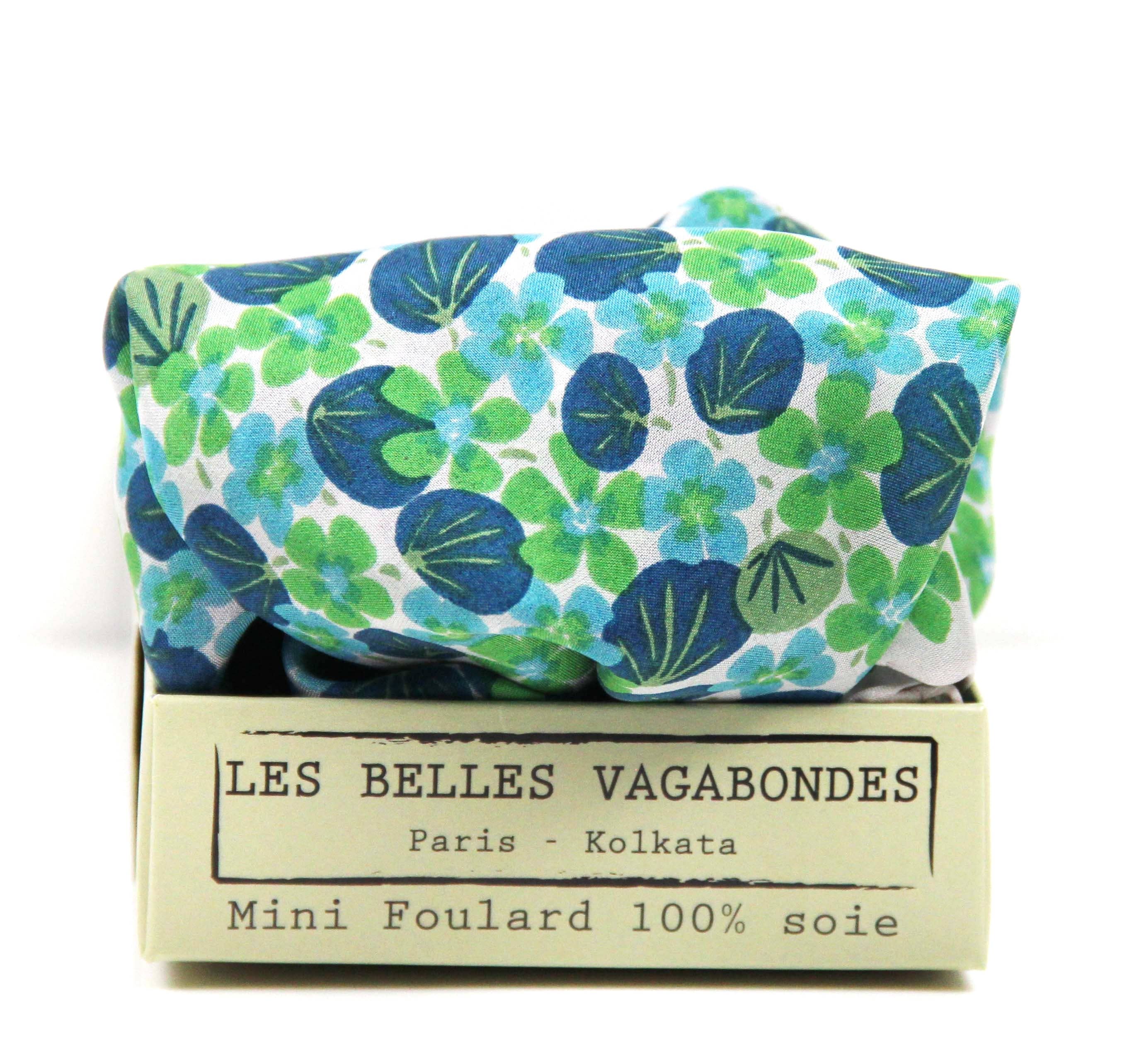 French Silk Scarf Capucine Green