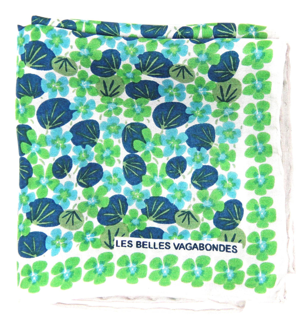 French Silk Scarf Capucine Green