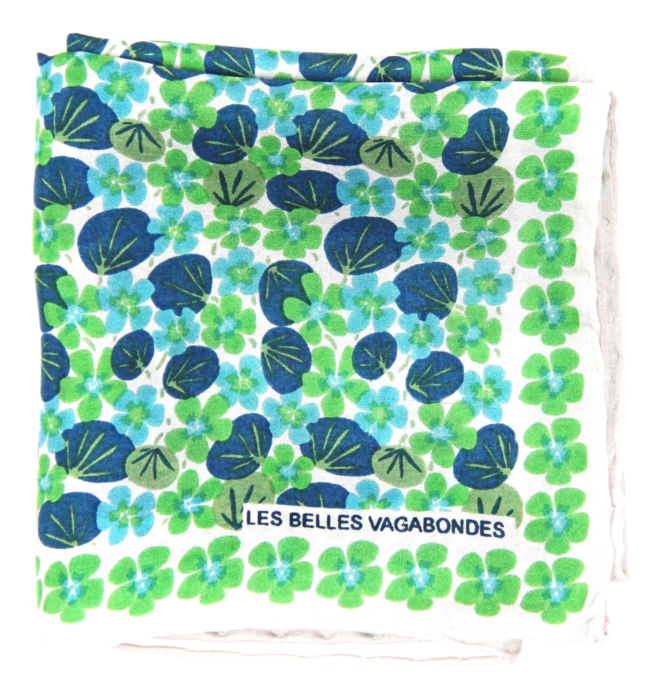 French Silk Scarf Capucine Green