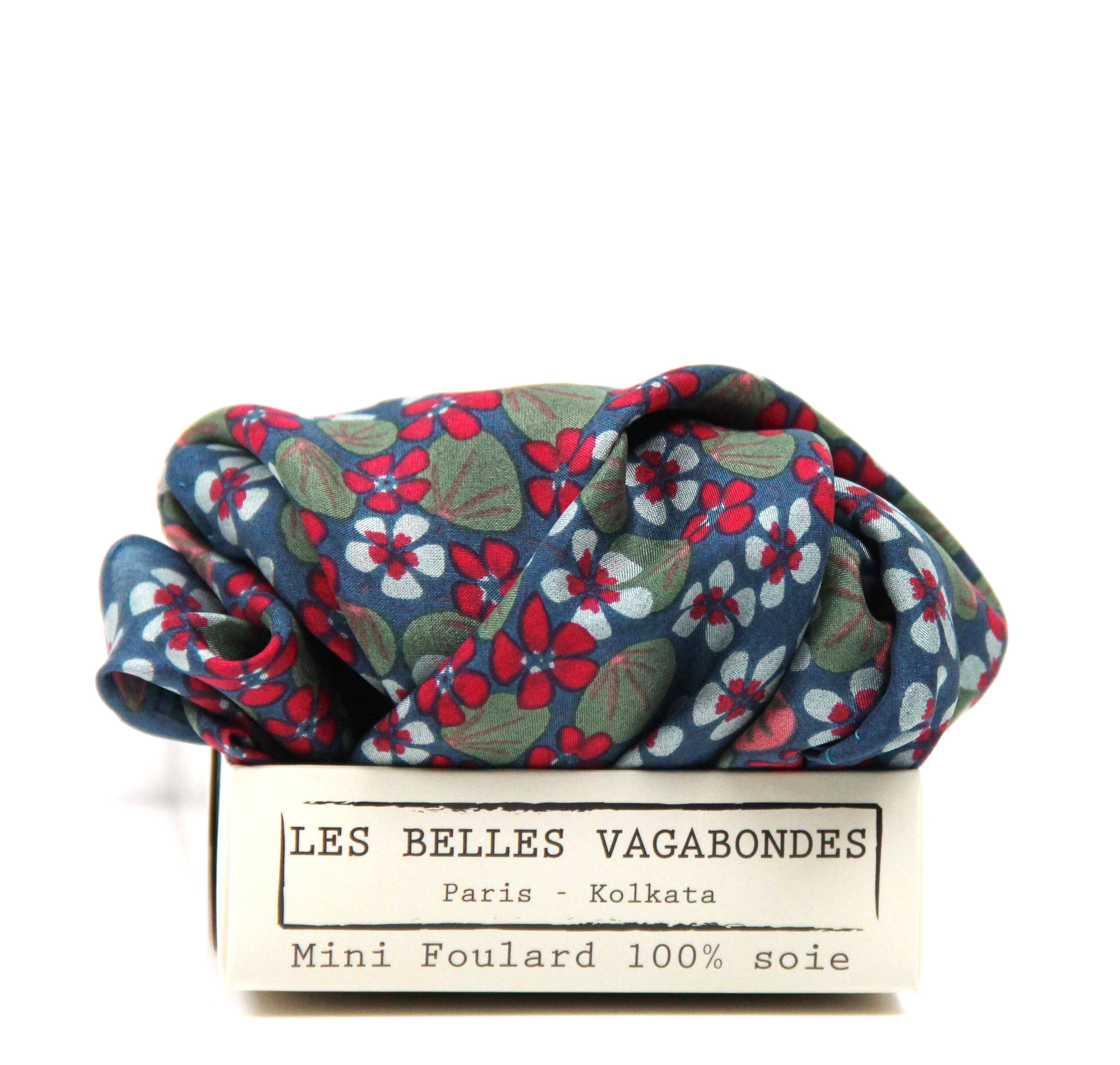 French Silk Scarf Capucine Grey