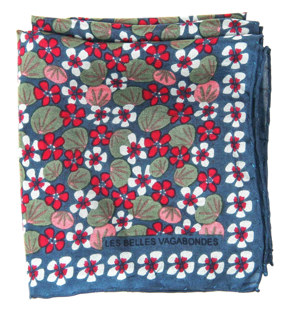 French Silk Scarf Capucine Grey