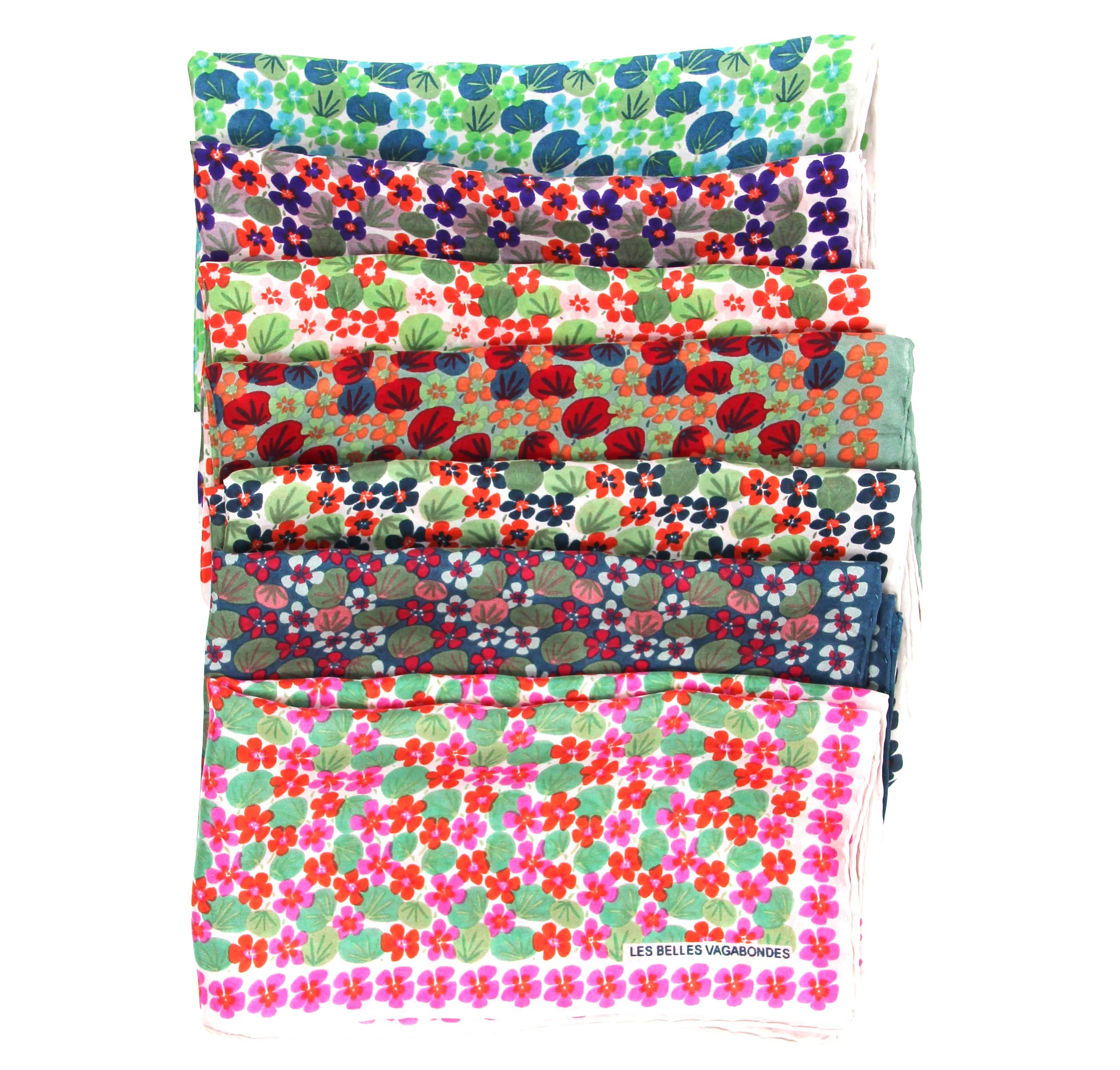 French Silk Scarf Capucine Fuchsia
