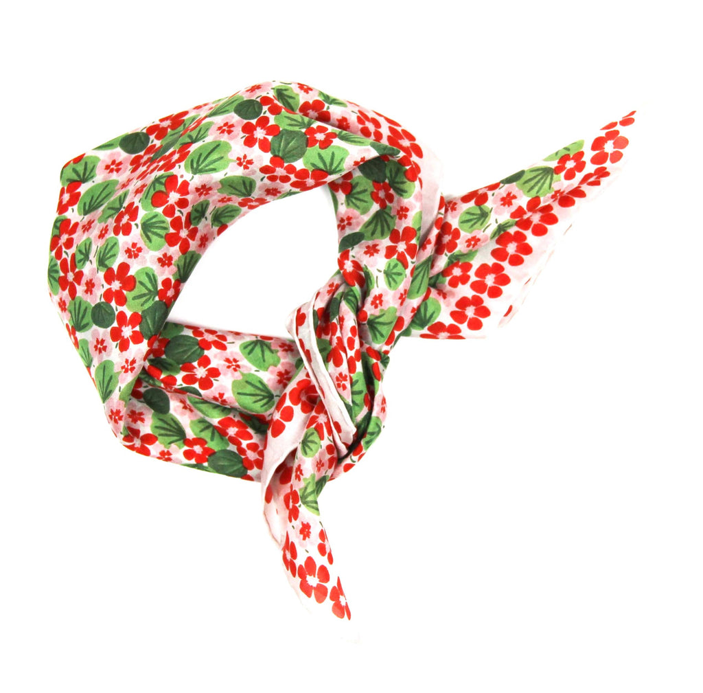 French Silk Scarf Capucine Orange