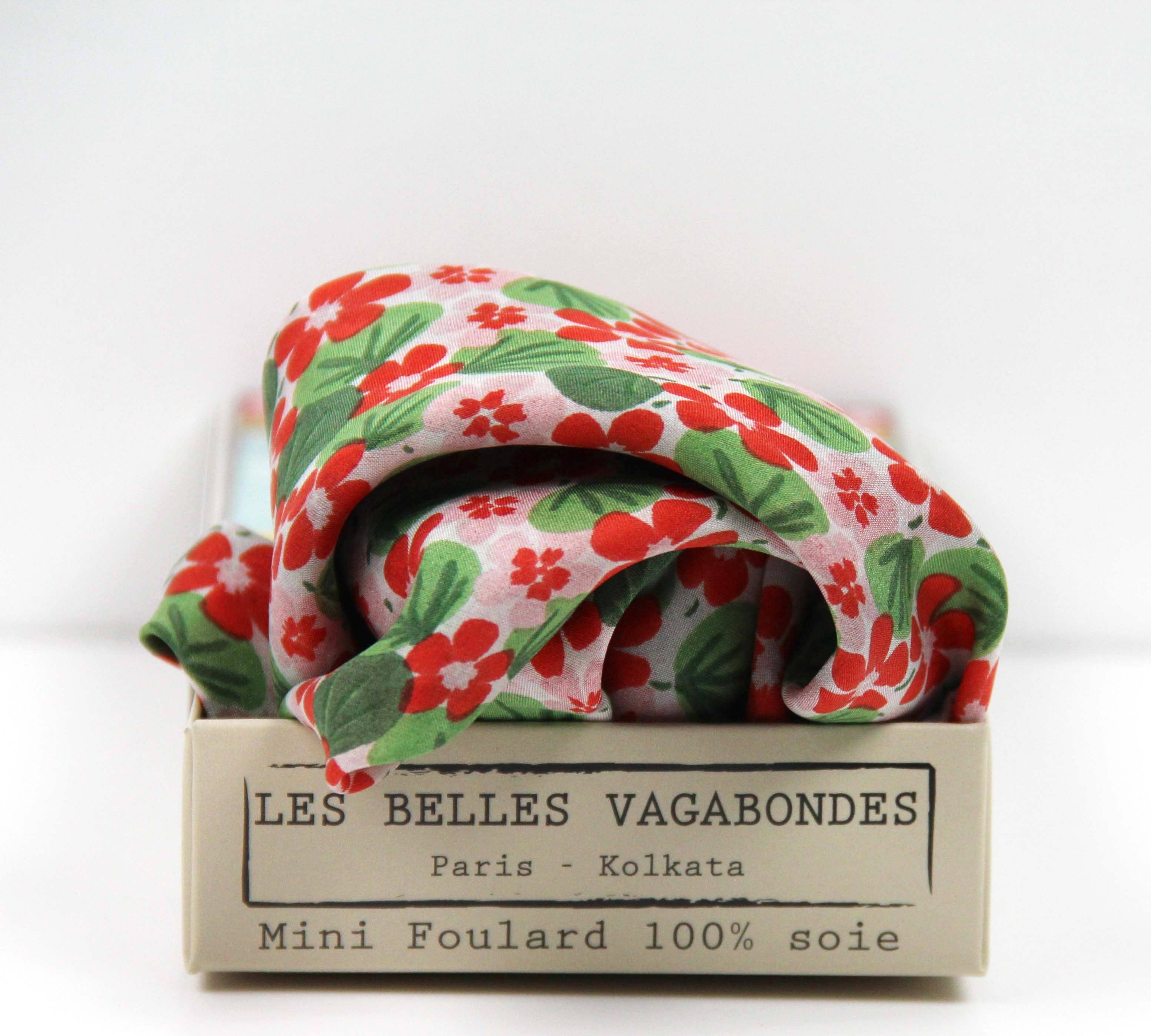 French Silk Scarf Capucine Orange