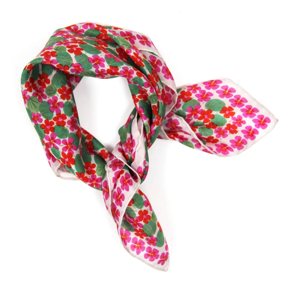 French Silk Scarf Hanami Fuchsia