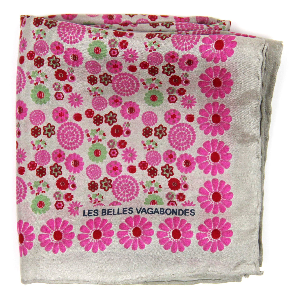 French Silk Scarf Hanami Fuchsia