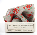 French Silk Scarf Natasha Coral