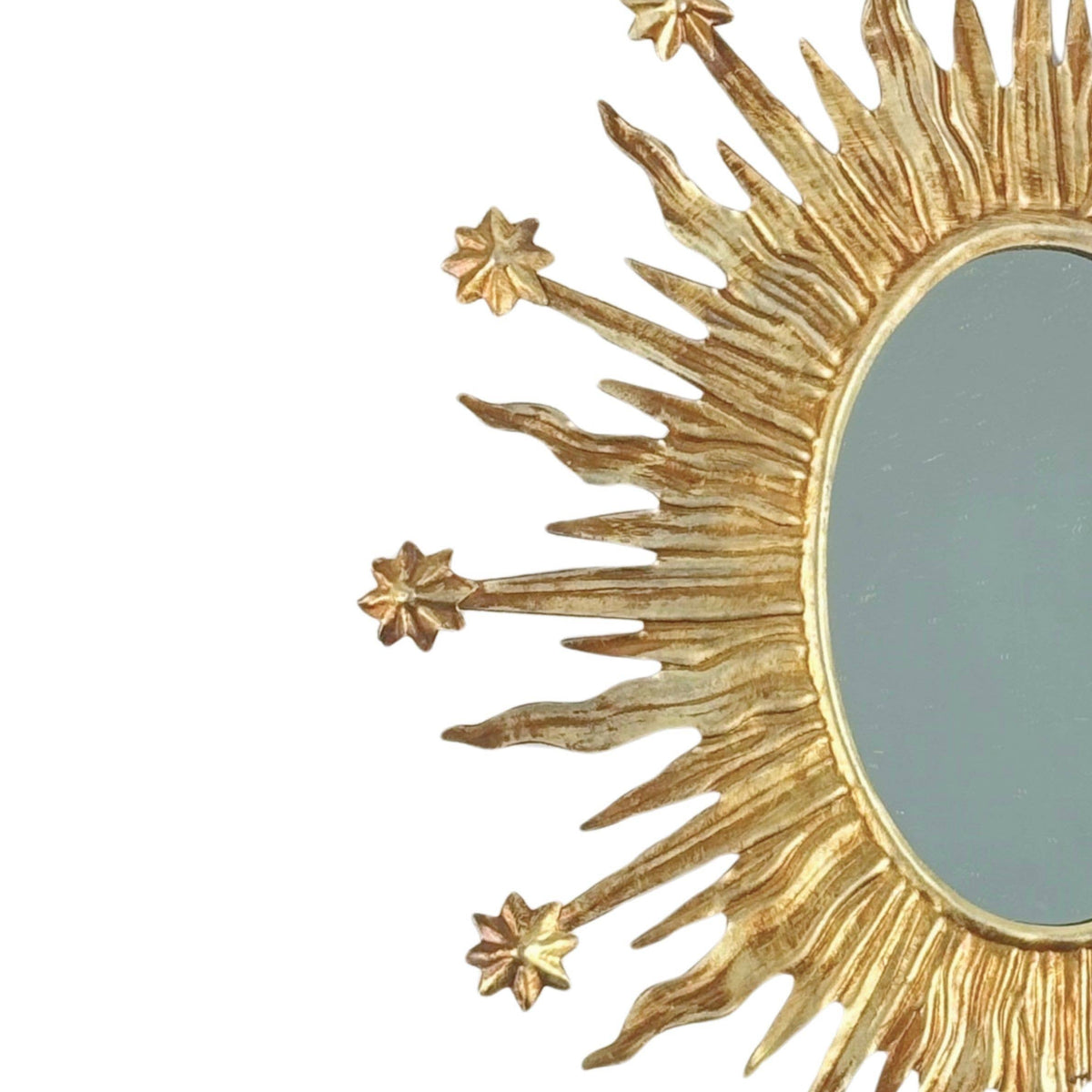 Gold Celestial Oval Mirror