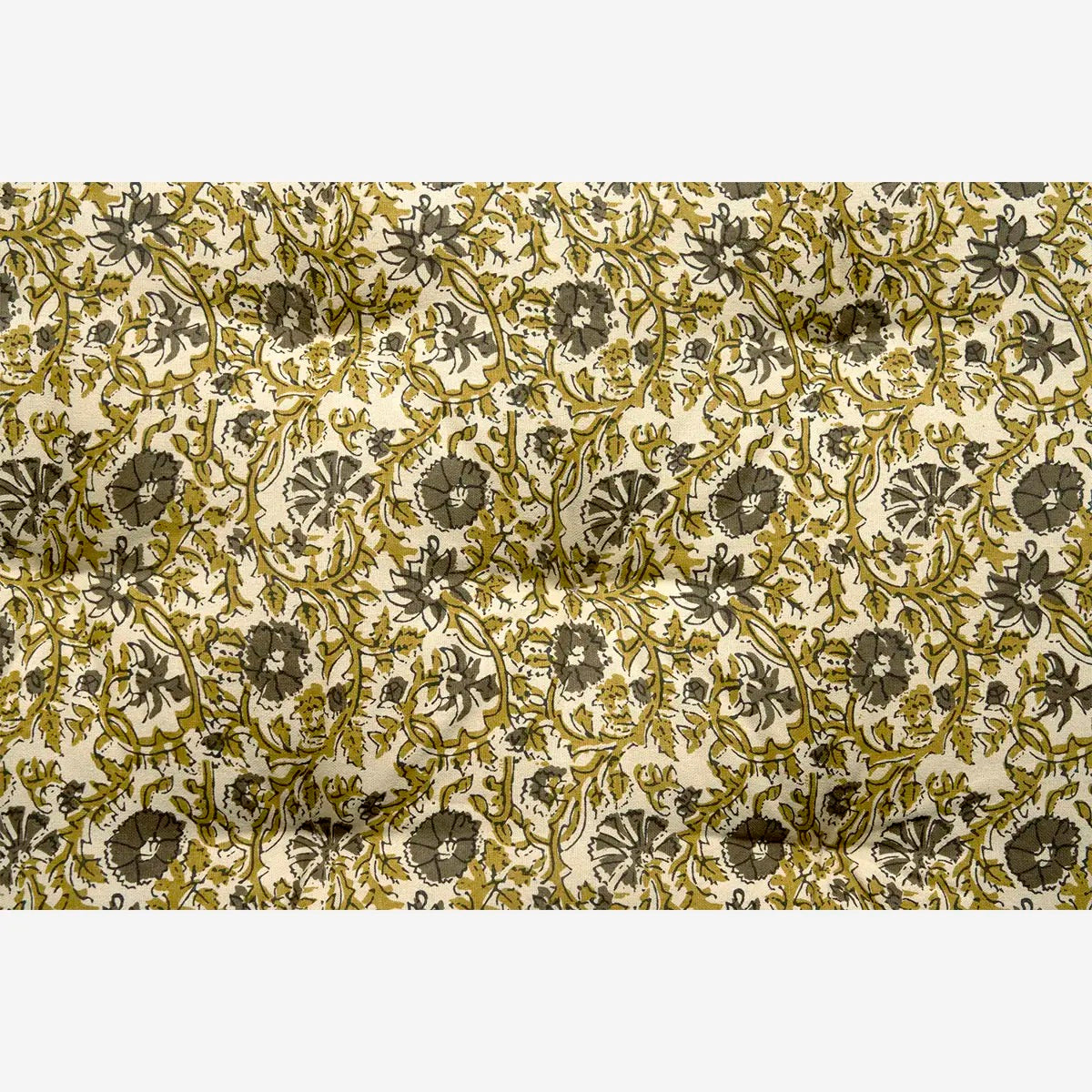 Madam Stoltz Printed Cotton Mattress Dusty Green Floral