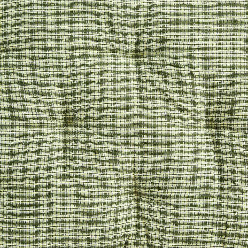 Madam Stoltz Printed Cotton Mattress Green Woven Checked