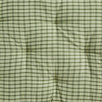 Madam Stoltz Printed Cotton Mattress Green Woven Checked