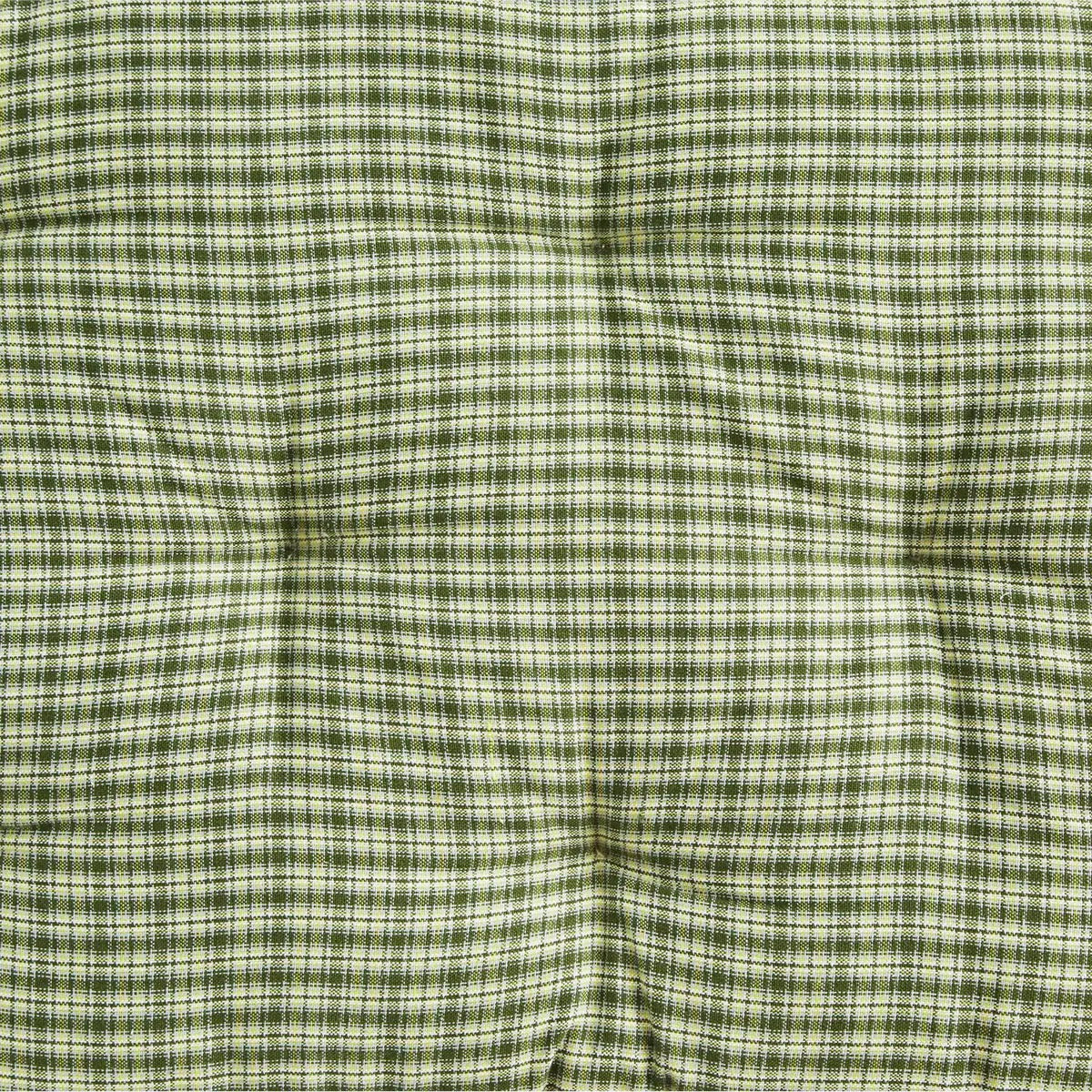 Madam Stoltz Printed Cotton Mattress Green Woven Checked