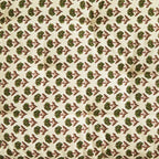 Madam Stoltz Printed Cotton Mattress Off White Floral Print