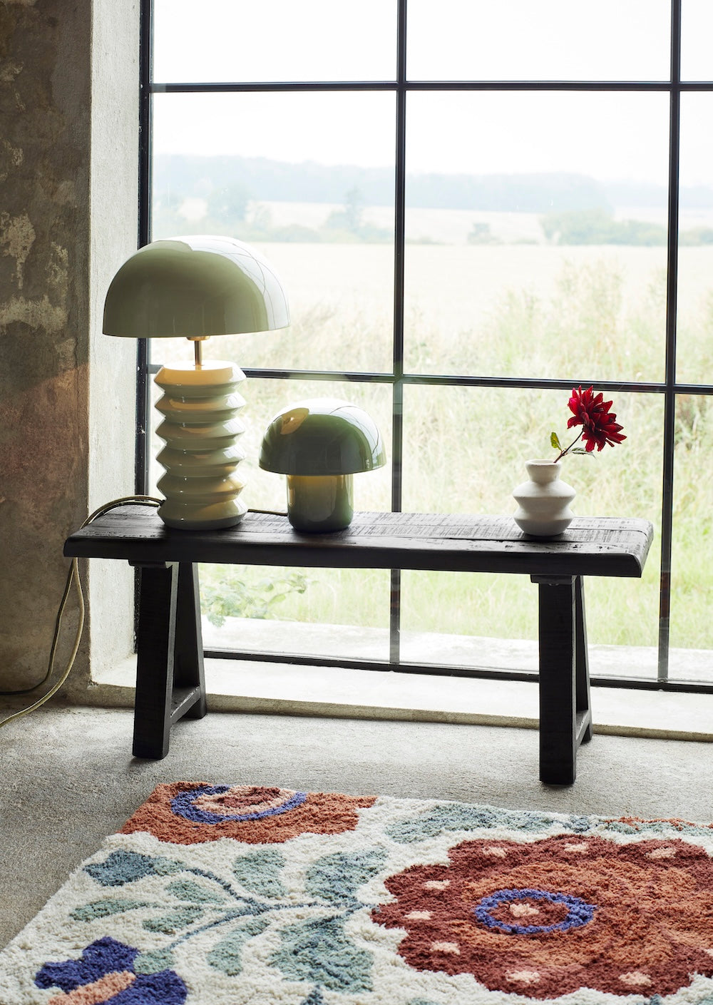 Madam Stoltz Floral Runner