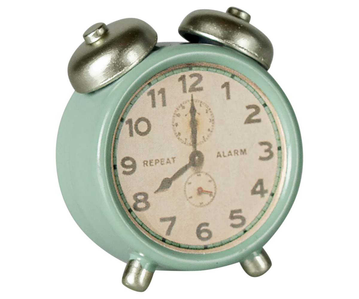 Maileg Alarm Clock ~ Mint