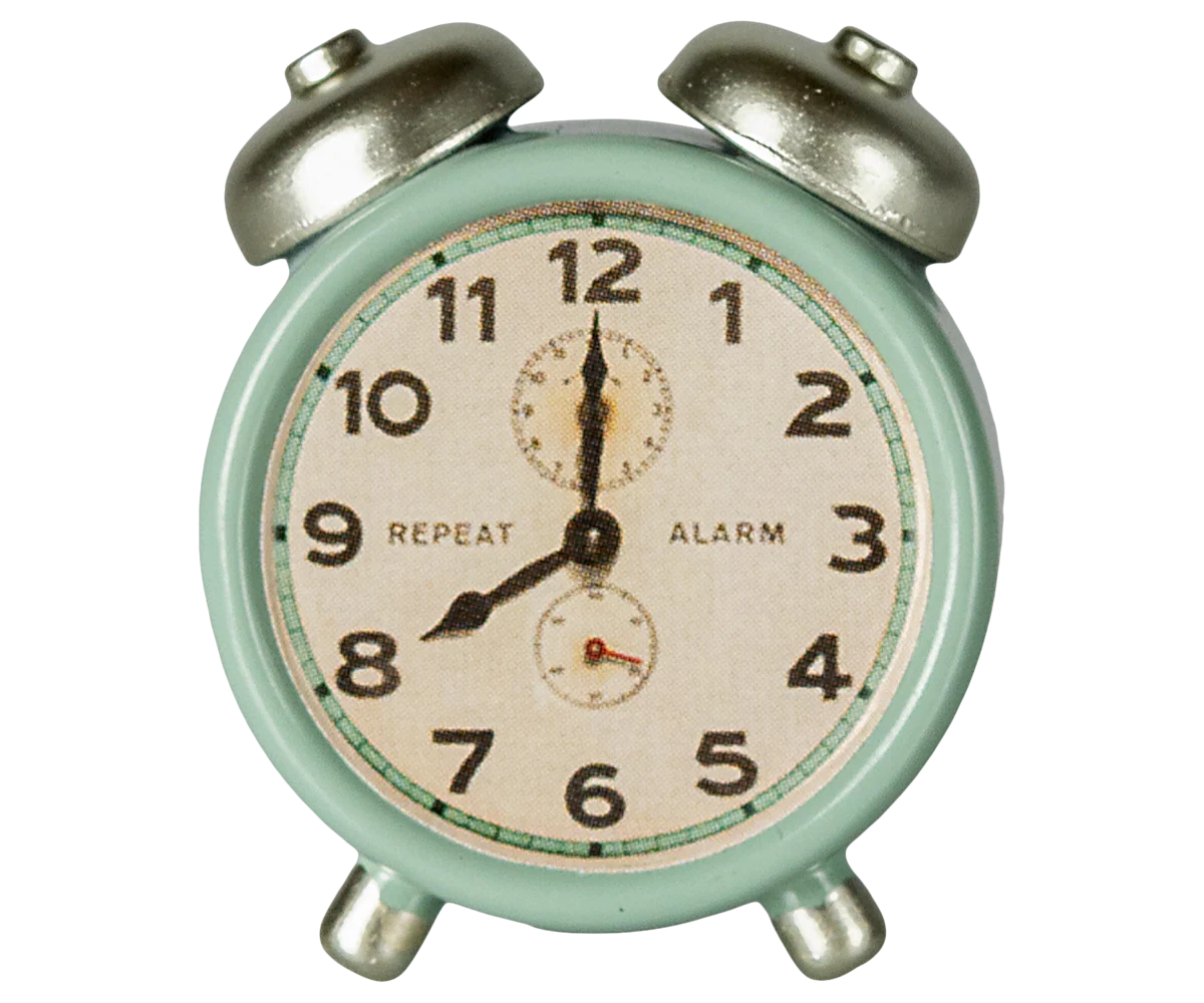 Maileg Alarm Clock ~ Mint