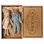 Maileg Mum & Dad Mouse in a Cigar Box