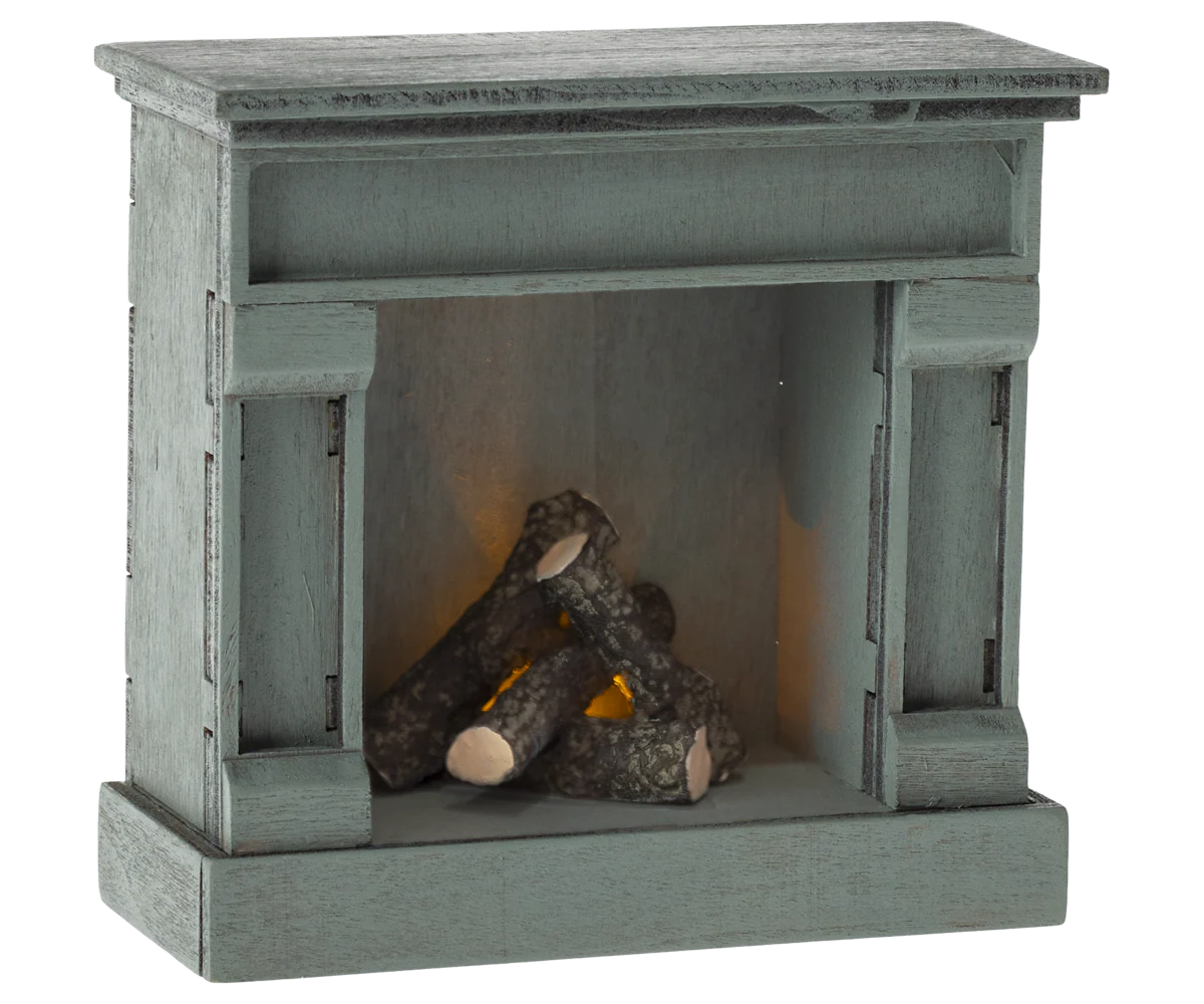 Maileg Fireplace ~ Blue