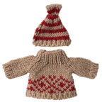 Maileg Knitted Jumper & Hat Set