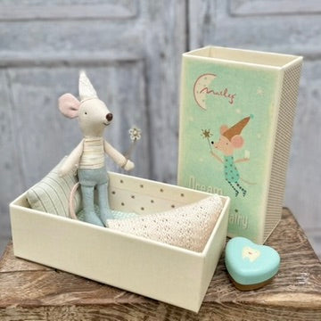 Maileg Boy Tooth Fairy Mouse in a Matchbox