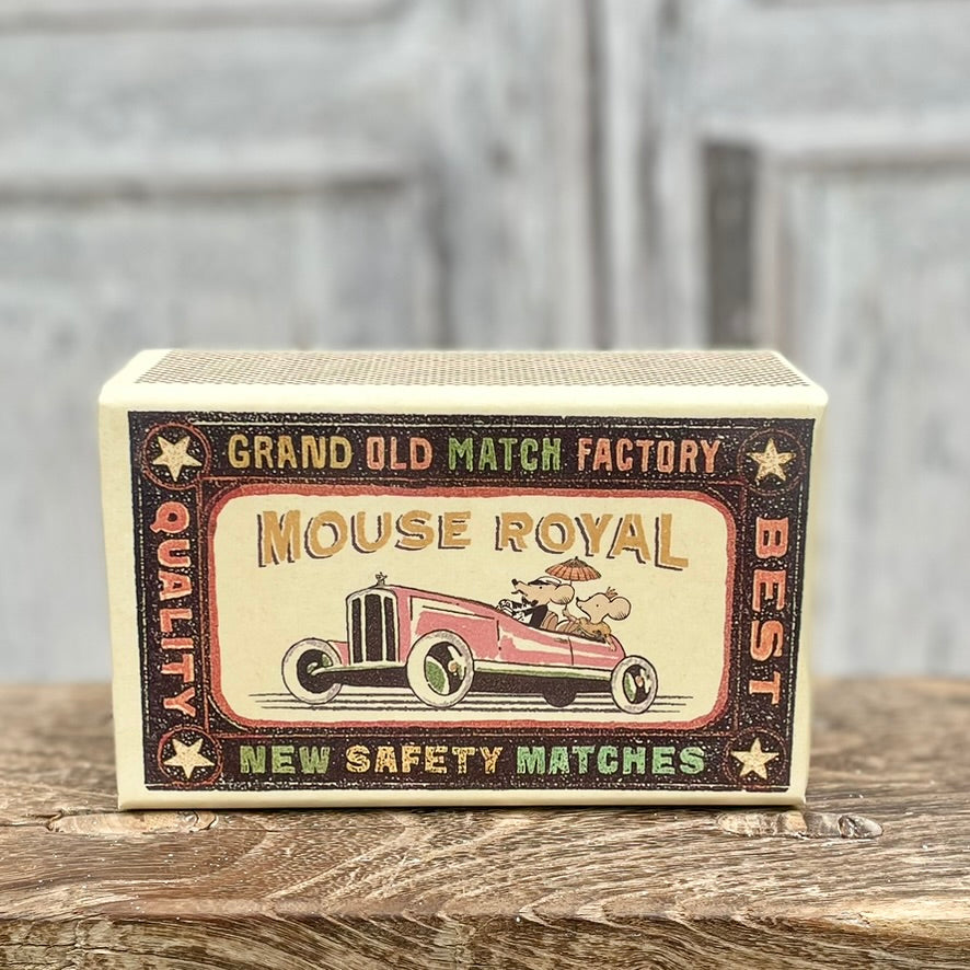 Maileg Little Sister Pyjama Mouse in a Matchbox