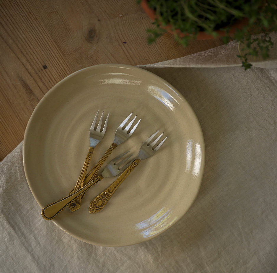 Set of Four Brass Forks