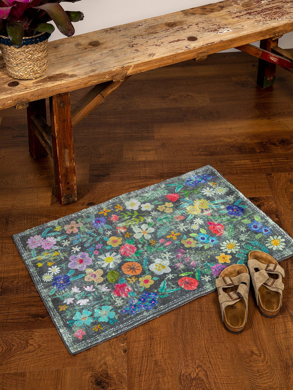 Natural Life Chenille Wildflower Rug