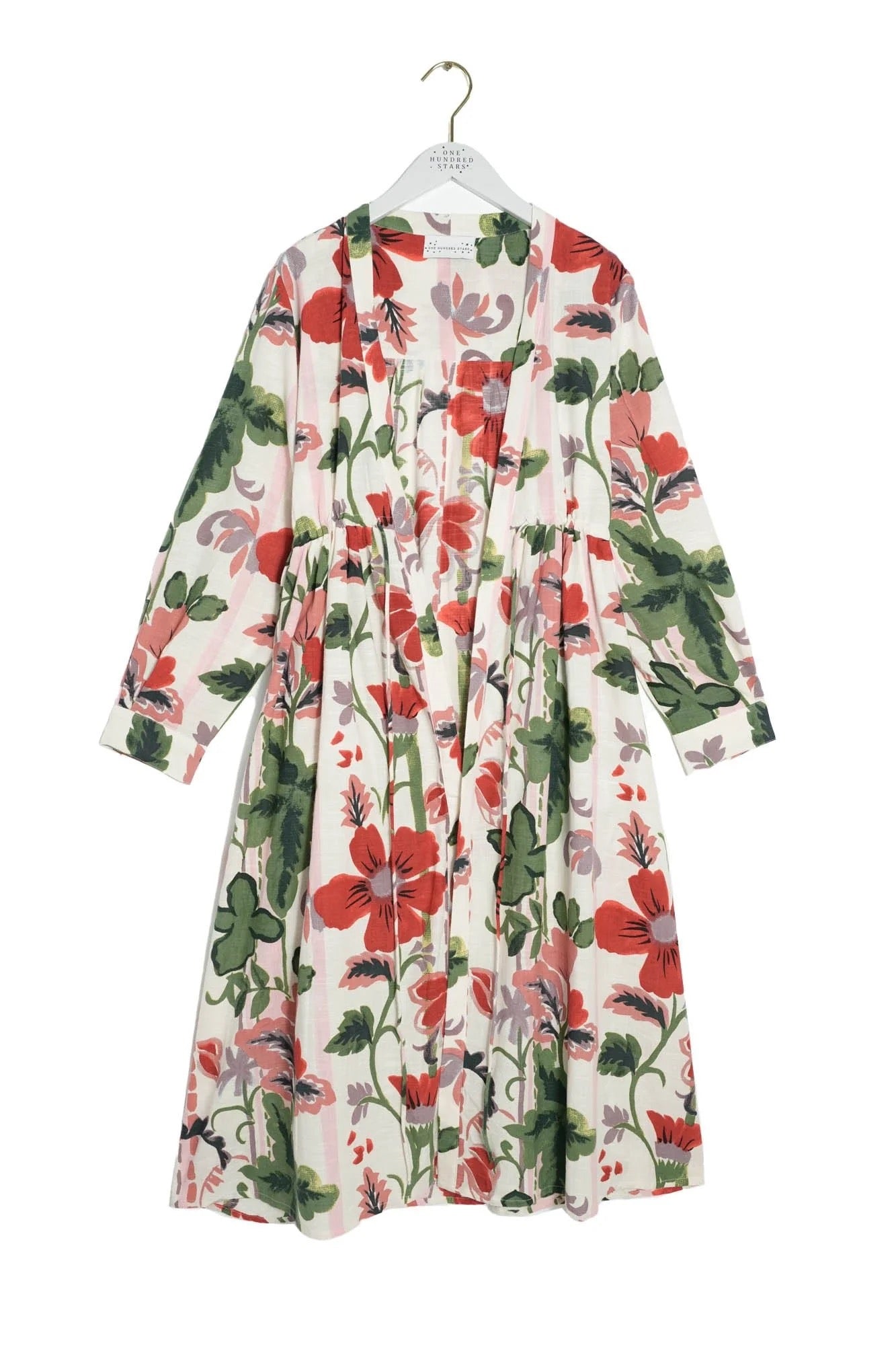 One Hundred Stars Duster Jacket Poppy Red
