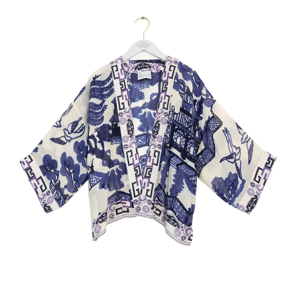 One Hundred Stars Kimono Giant Willow Blue
