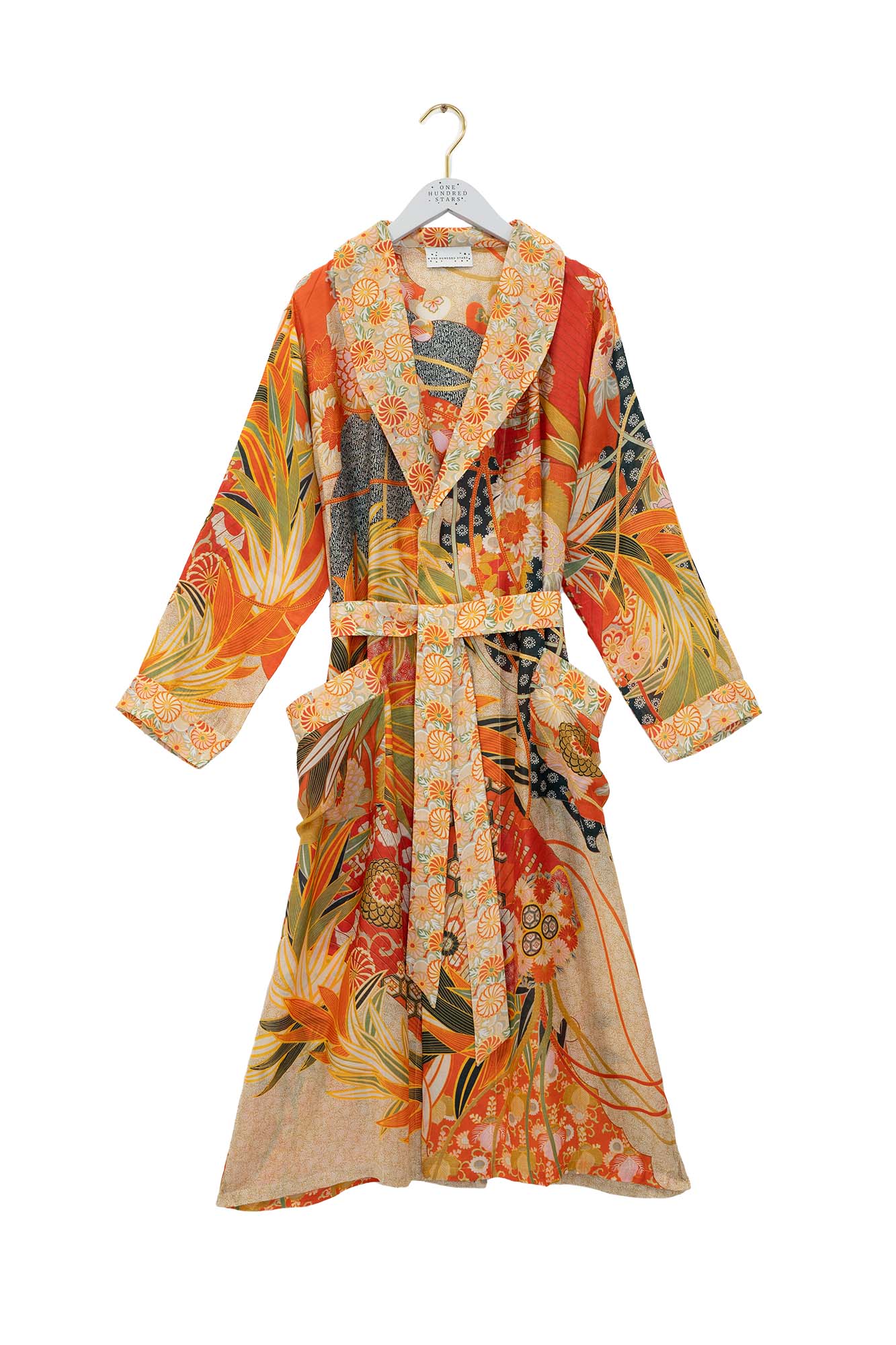 One Hundred Stars Gown Scarlet Fans