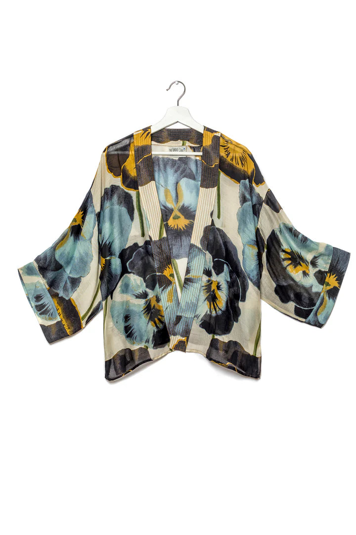 One Hundred Stars Kimono Pansy Grey