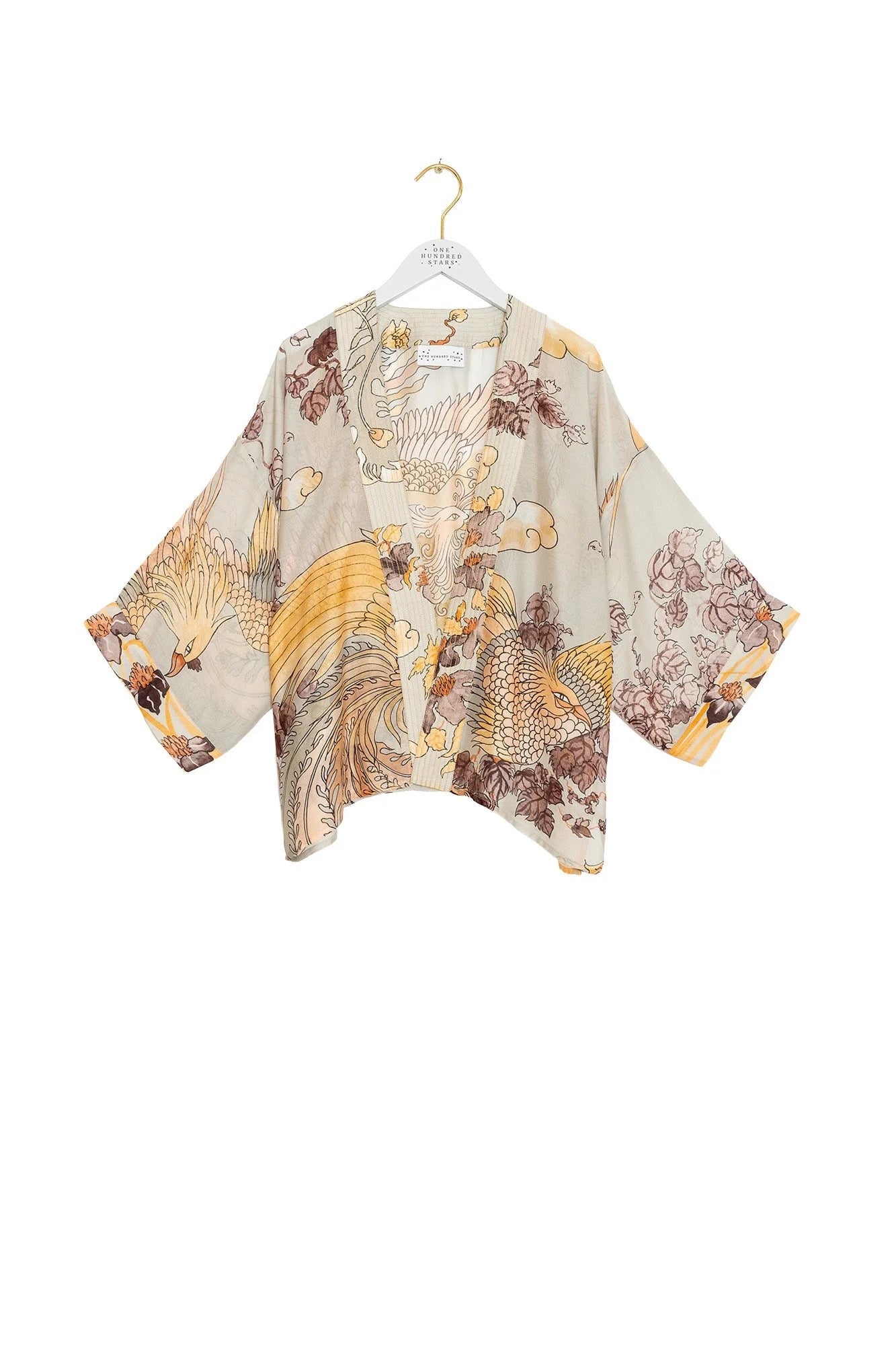 One Hundred Stars Kimono Phoenix Grey