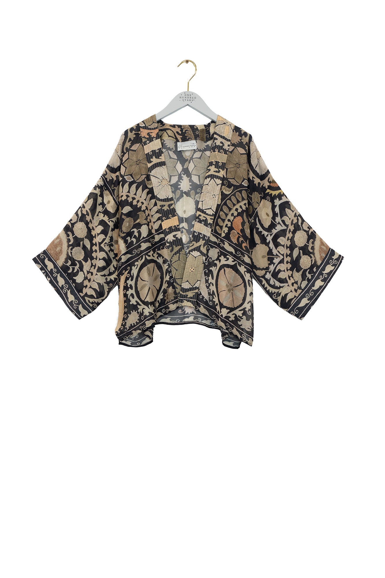 One Hundred Stars Kimono Susani Charcoal