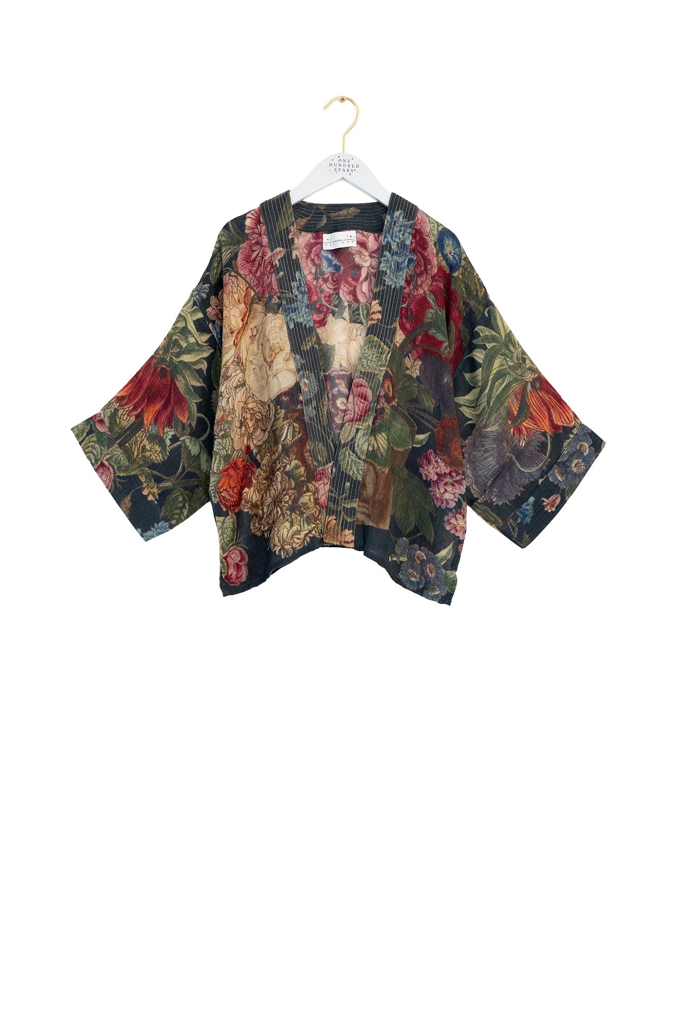 One Hundred Stars Kimono Wool Primula Black