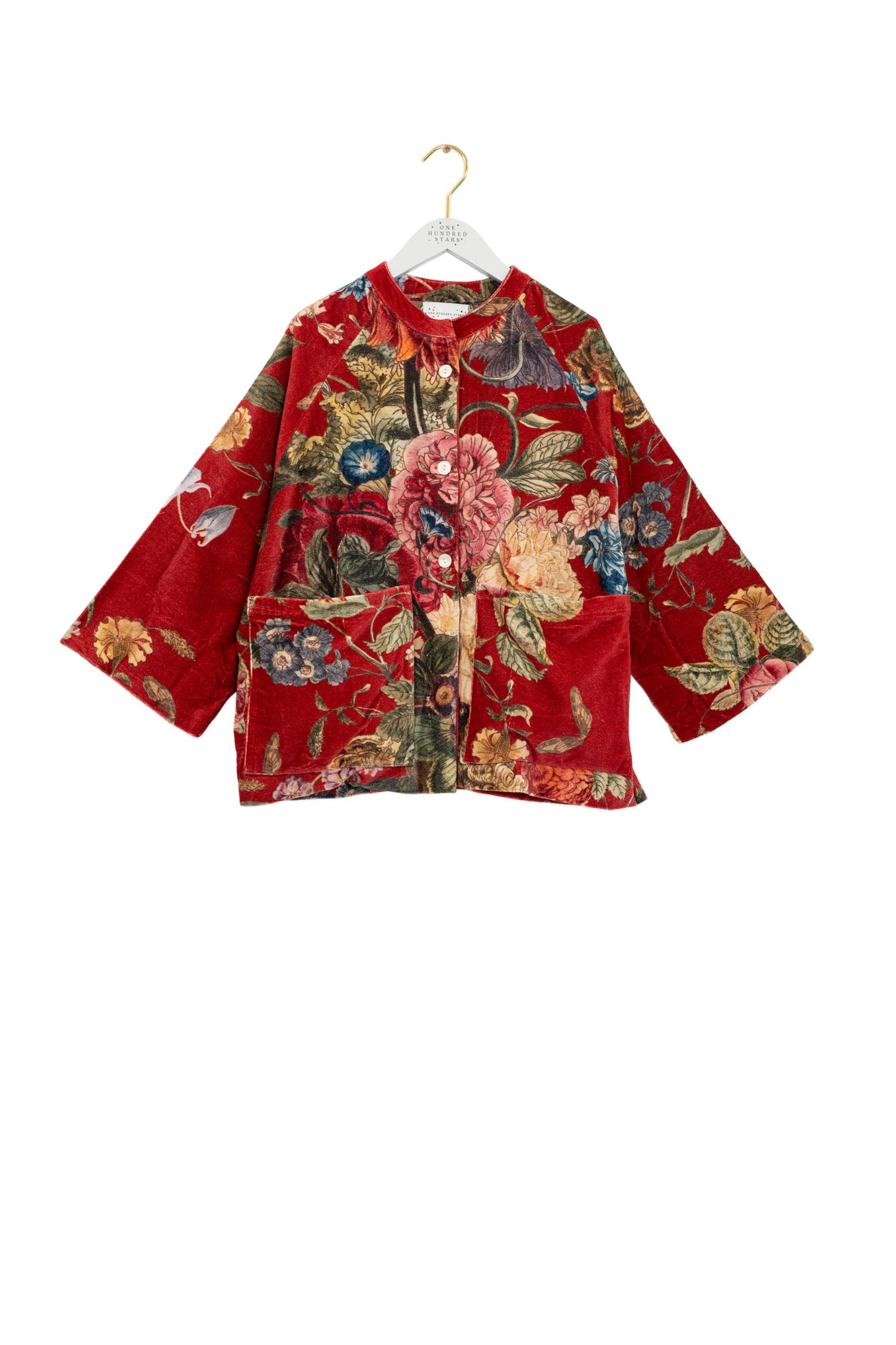 One Hundred Stars Velvet Jacket Primula Berry