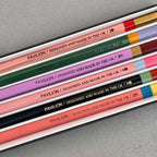 Abstract Collage 6 Piece Pencil Set