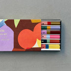 Abstract Collage 6 Piece Pencil Set