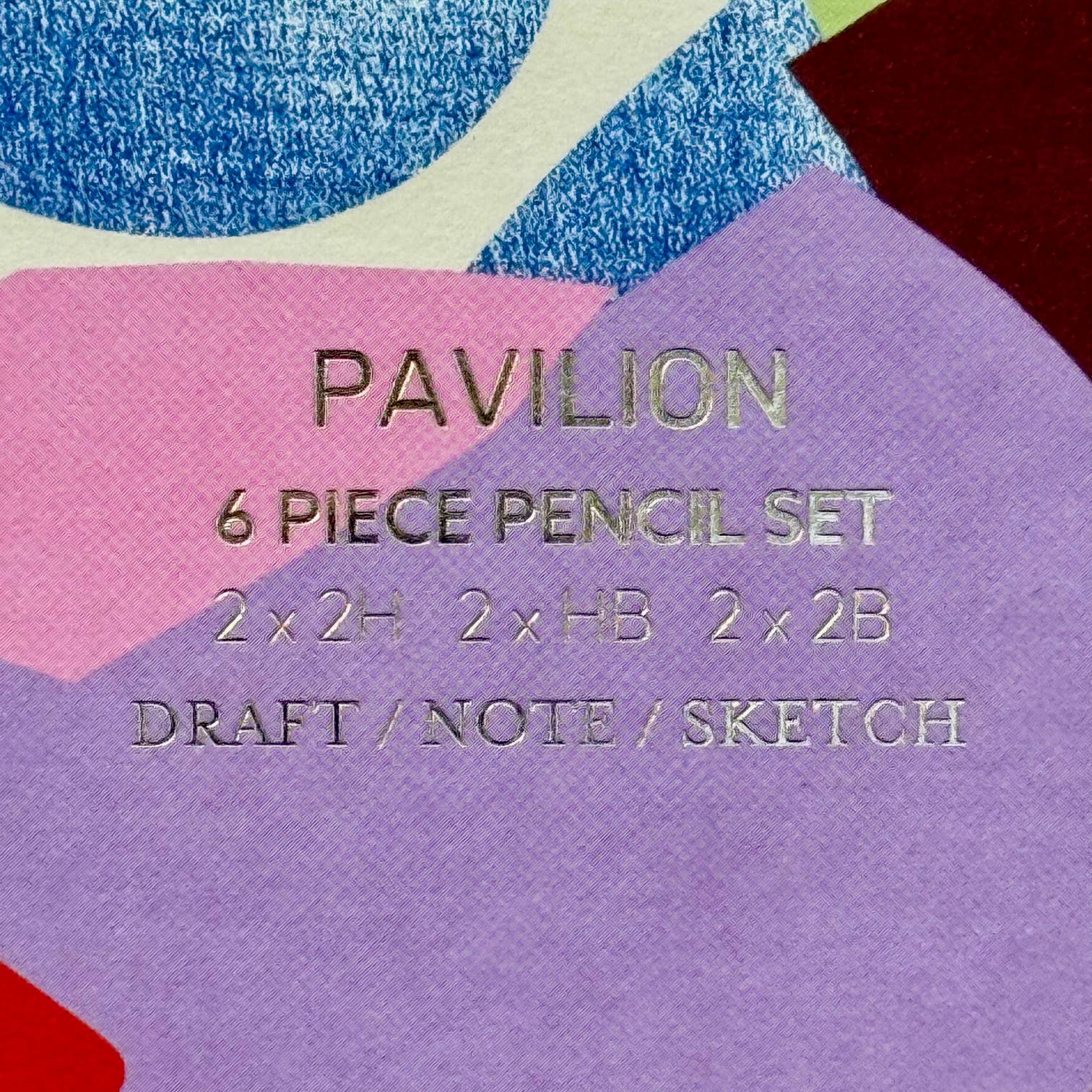 Abstract Collage 6 Piece Pencil Set