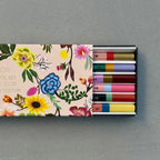 Botanical Floral Flower Tree of Life 6 Piece Pencil Set