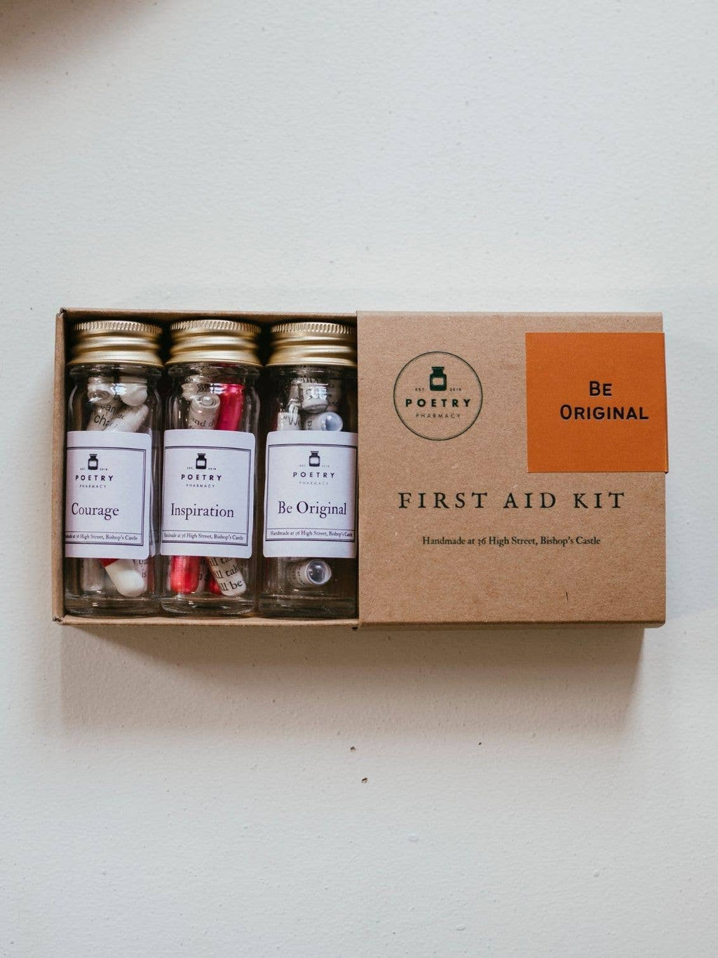 Poetry Pharmacy - First Aid Kit - Be Original