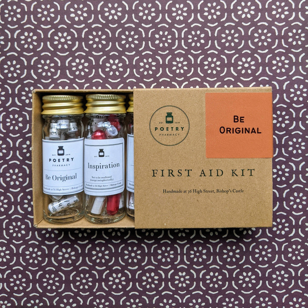 Poetry Pharmacy - First Aid Kit - Be Original