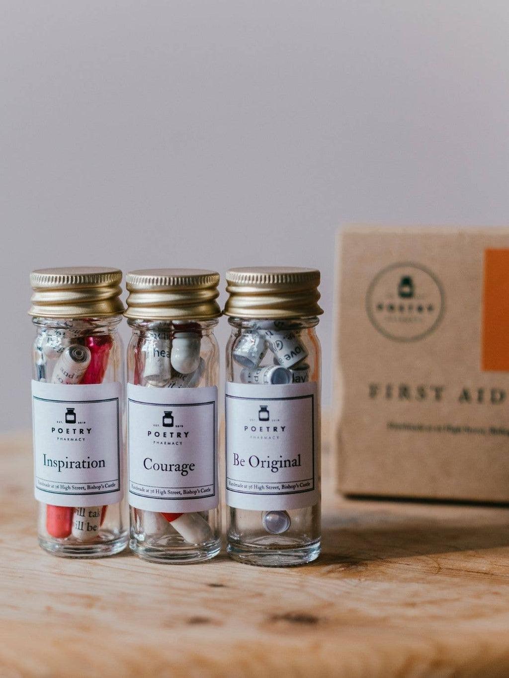 Poetry Pharmacy - First Aid Kit - Be Original