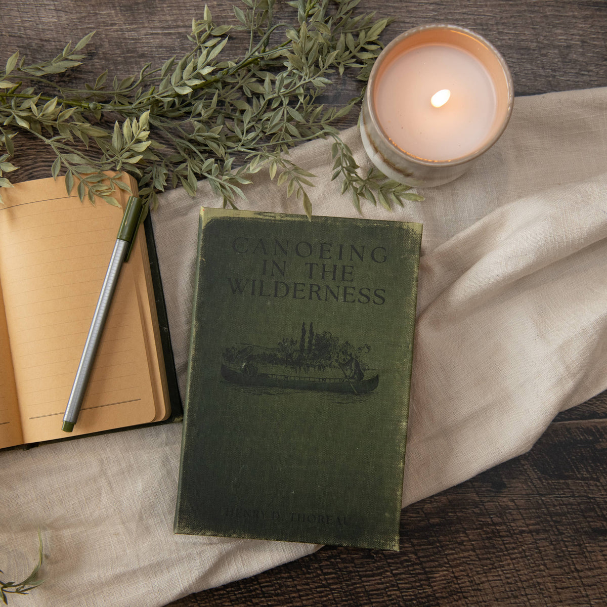 Vintage Book  Journal ~  Canoeing