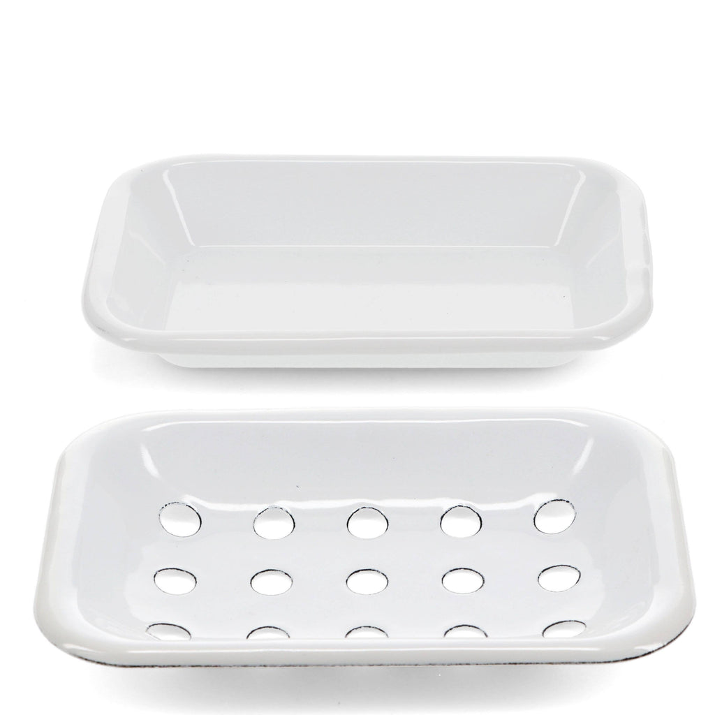 White Enamel Soap Dish