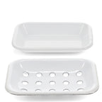 White Enamel Soap Dish