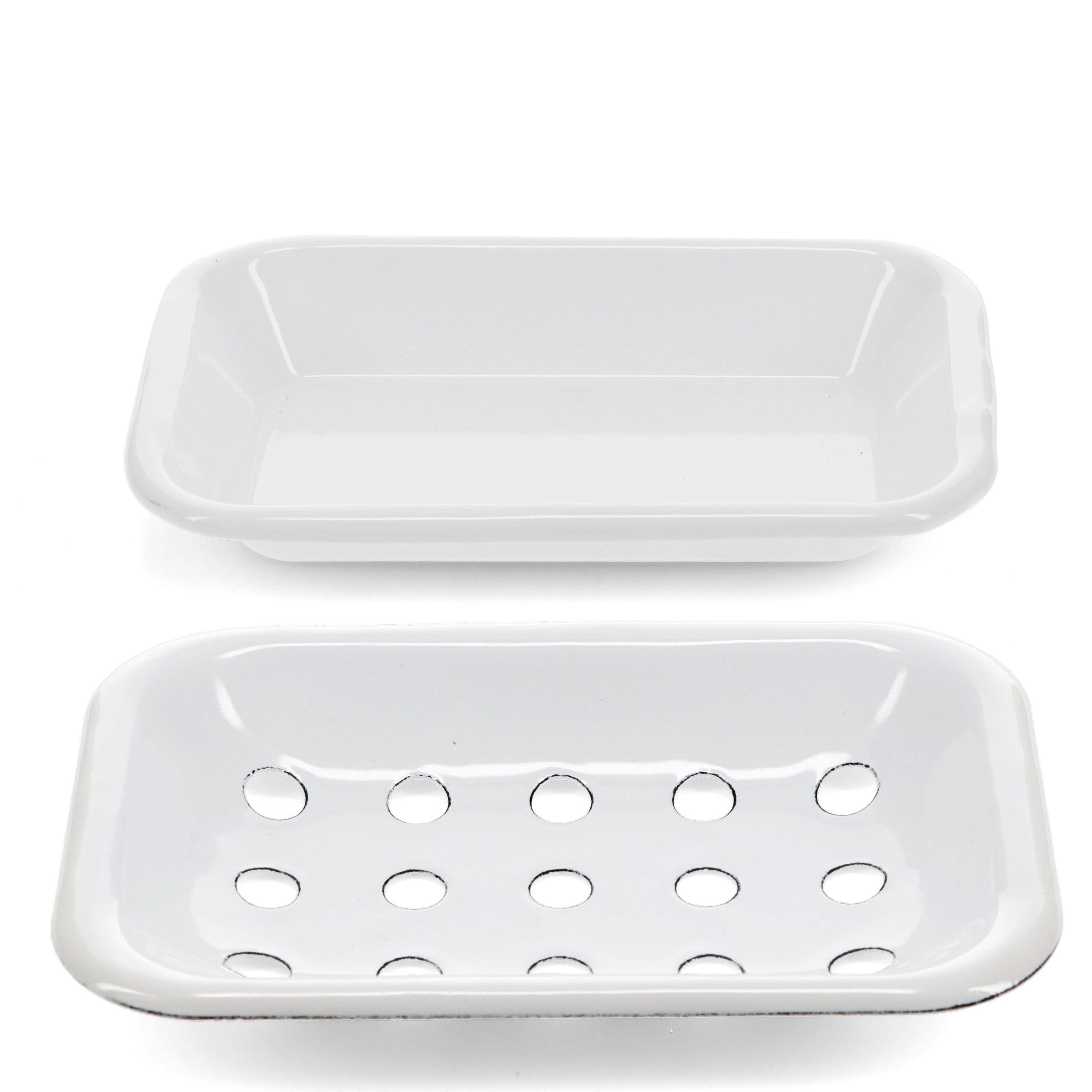 White Enamel Soap Dish