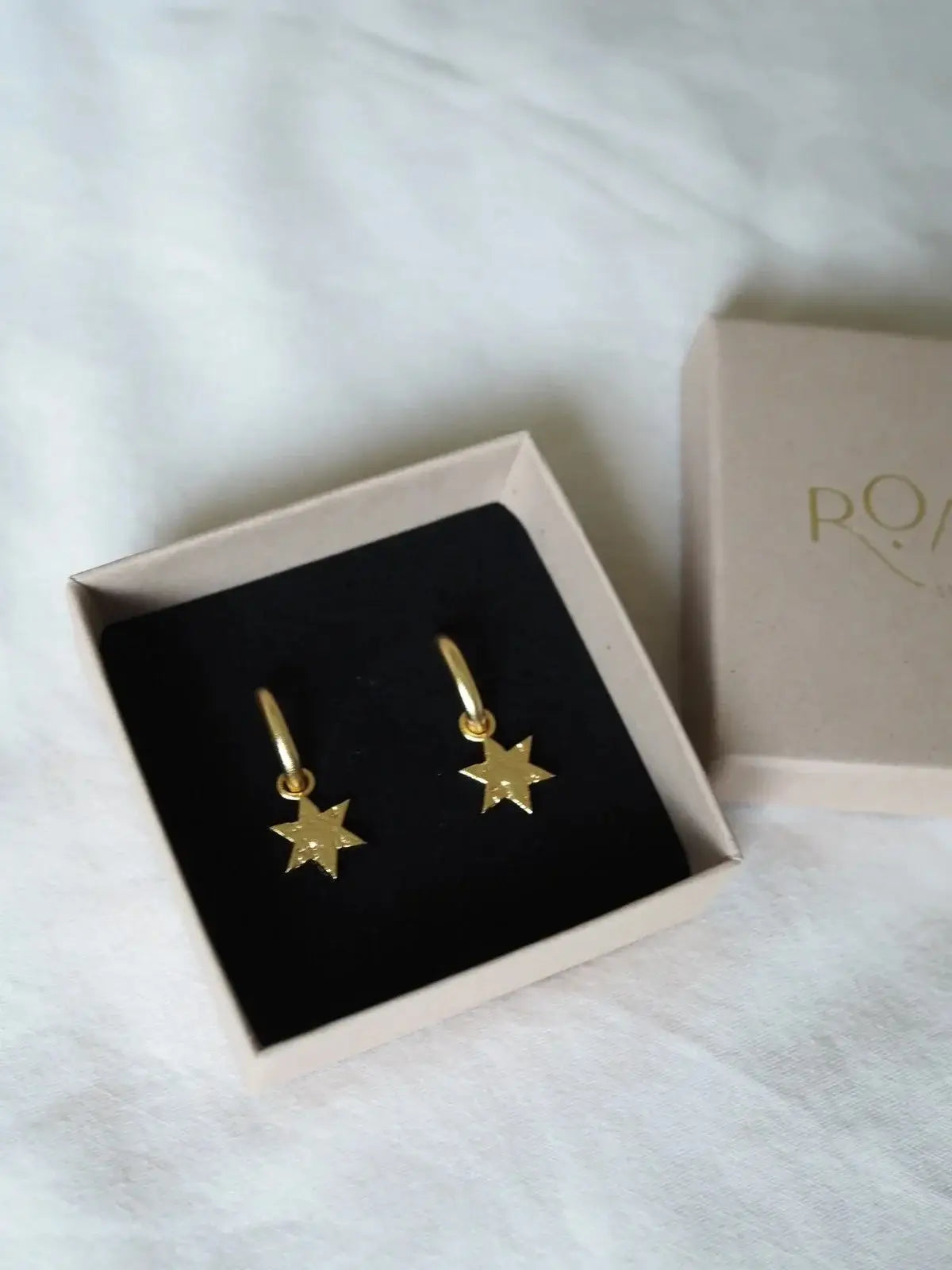 Roake Studio - Fallen Star Gold Charm Earrings