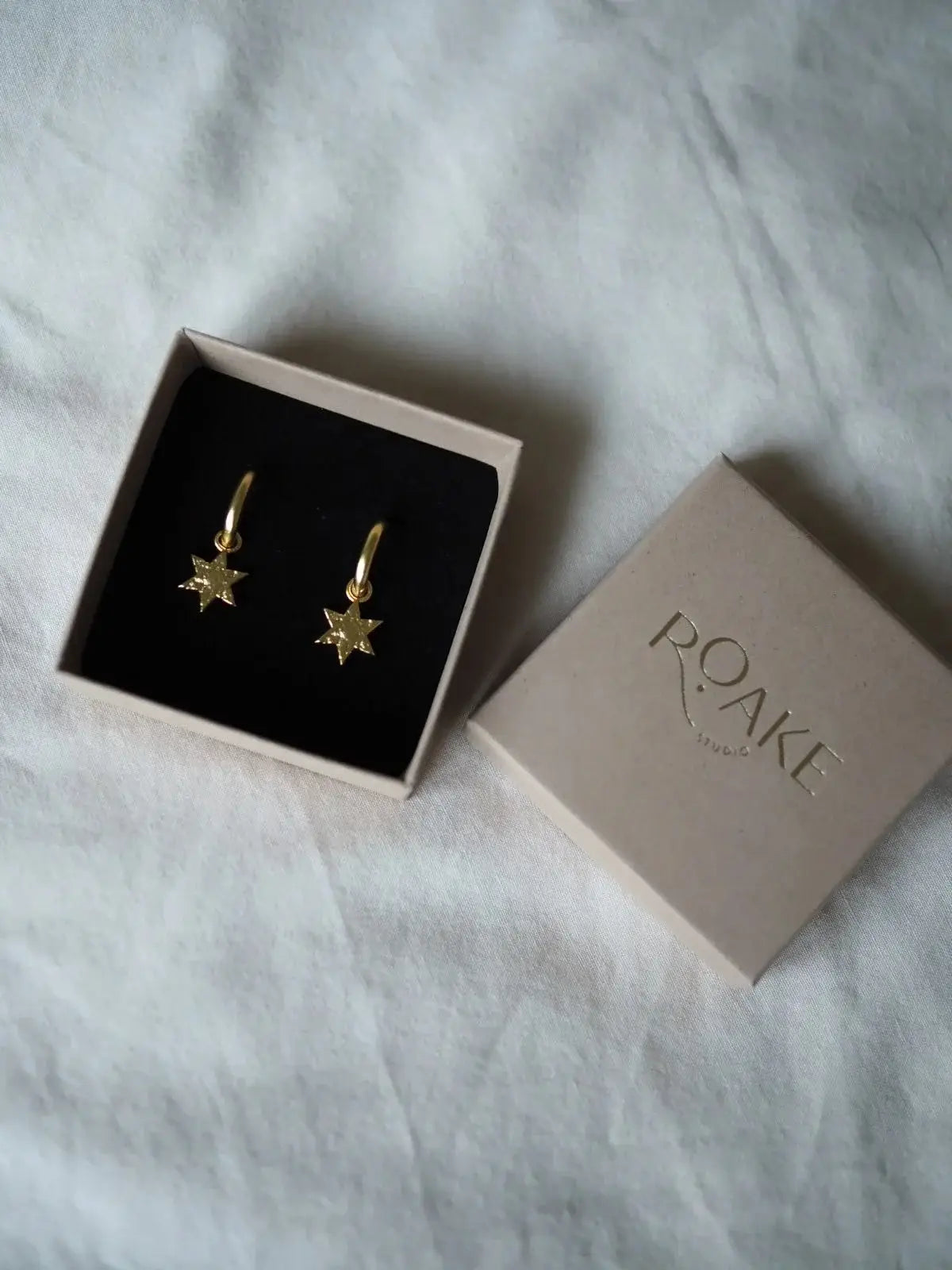 Roake Studio - Fallen Star Gold Charm Earrings
