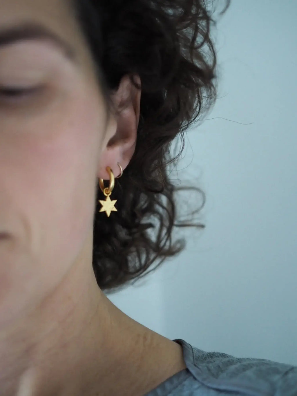 Roake Studio - Fallen Star Gold Charm Earrings